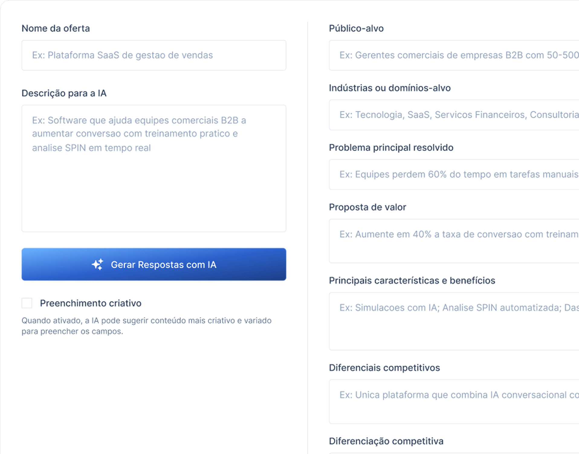 Estruture dados e contexto comercial